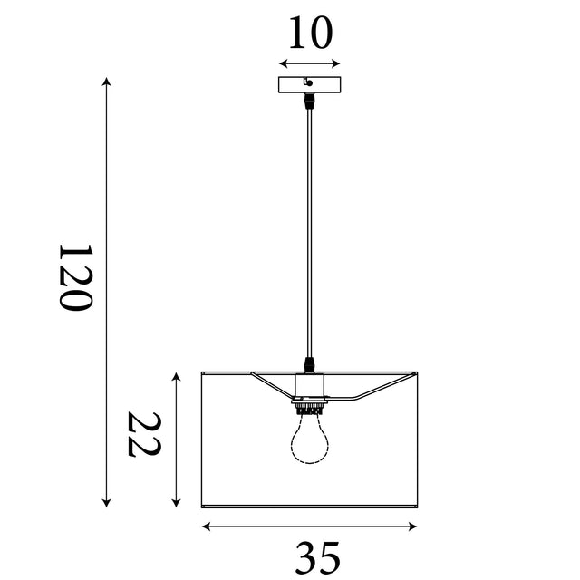Chelsea 1Lt Pendant, Latte Metal with Plush Shade