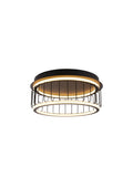 Circolo Cage Flush - Black Metal & White Silicon