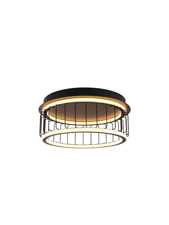 Circolo Cage Flush - Black Metal & White Silicon