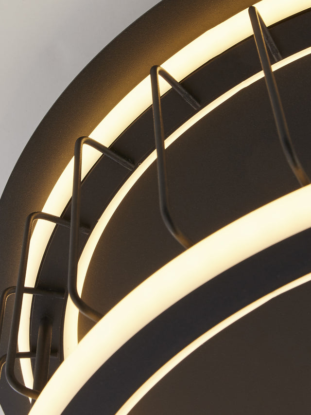 Circolo Cage Flush - Black Metal & White Silicon