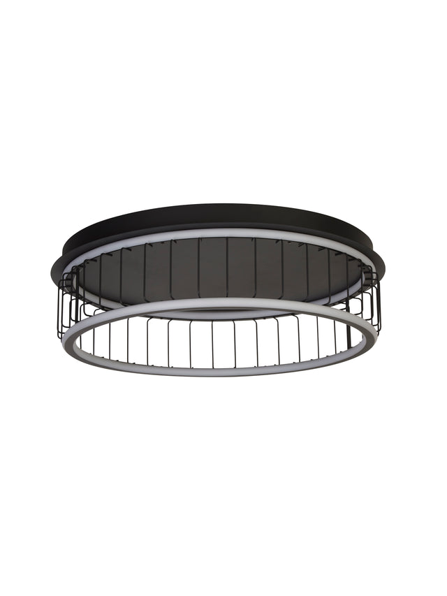 Circolo Cage Flush - Black Metal & White Silicon