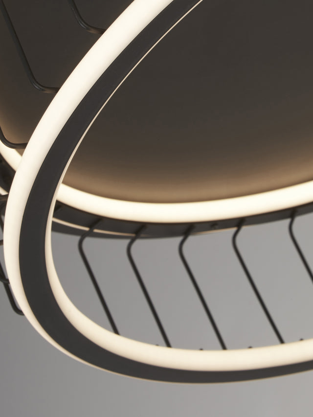 Circolo Cage Flush - Black Metal & White Silicon