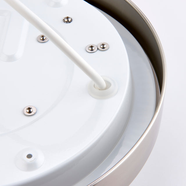Portico LED CCT IP44 9W Satin Nickel