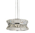 Uptown 7Lt Pendant/Semi-Flush - Chrome Metal & Clear Crystal