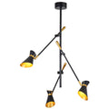 Diablo Spotlight 3Lt LED Ceiling Light - Matt Black Metal