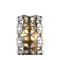 Iris Wall Light - Black Metal, Crystal & Brass