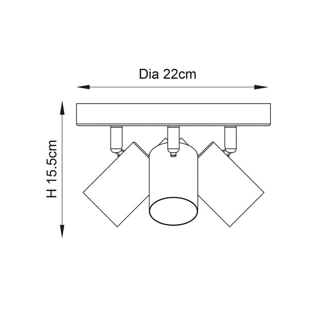 Gull 3lt round spotlight