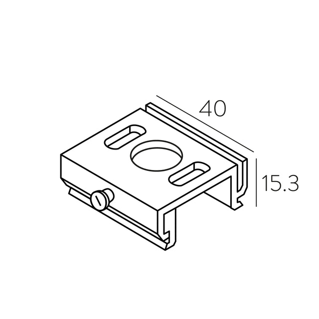 CLAMP JOINING FOR HANGING RAIL