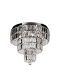 Empire 6Lt Flush - Chrome Metal & Clear Crystal