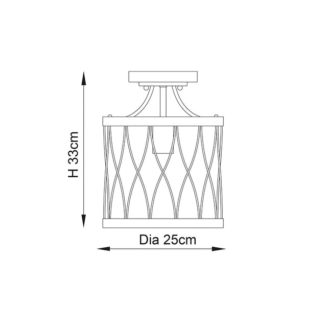 Heston Semi flush