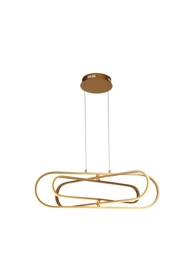 Clip Pendant - Gold Metal