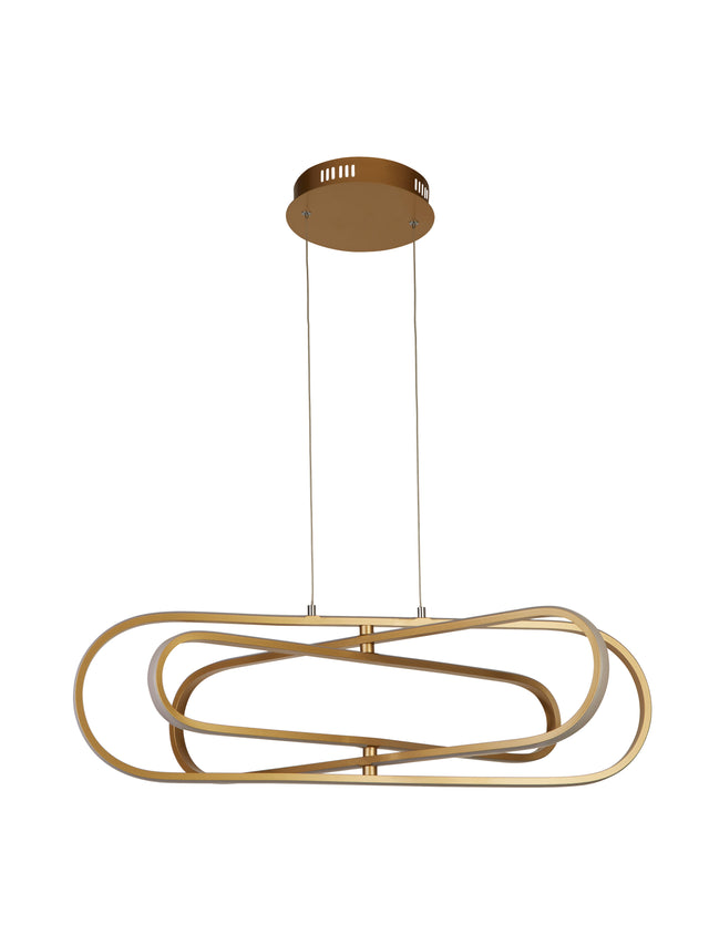 Clip Pendant - Gold Metal