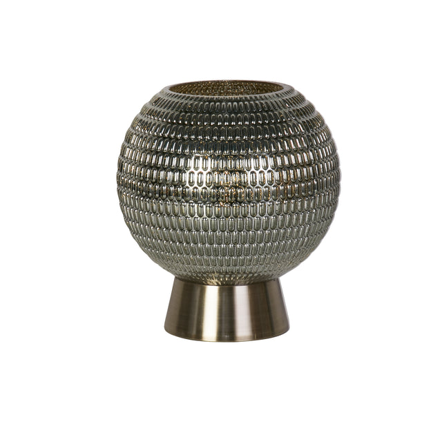 Mila Table Lamp - Brass Metal & Green Glass
