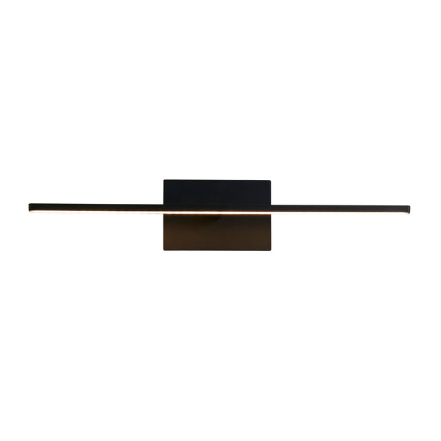 Amalfi LED Wall Light IP44, Matt Black Metal