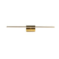 Amalfi LED Wall Light IP44, Satin Brass Metal