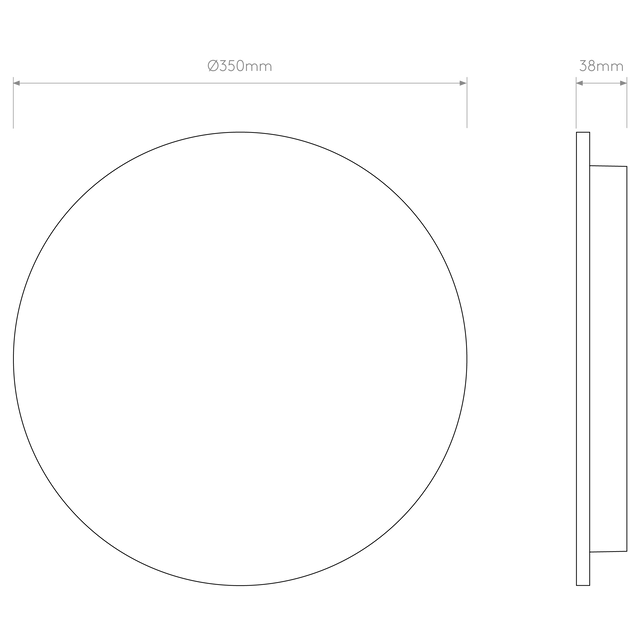 Eclipse Round 350 LED 3000K