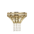 Gemma 2Lt Wall Light - Satin Brass & Clear Crystal