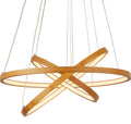 x Eternity Pendant - Natural Bamboo & Gold Metal