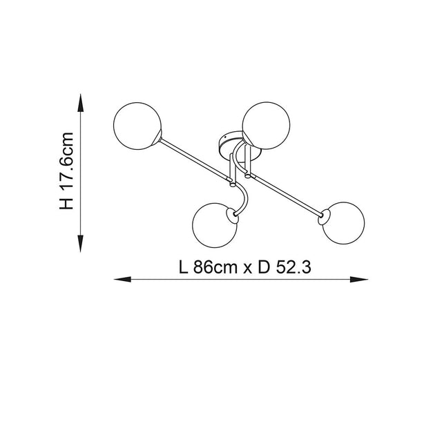 Otto 4lt semi flush