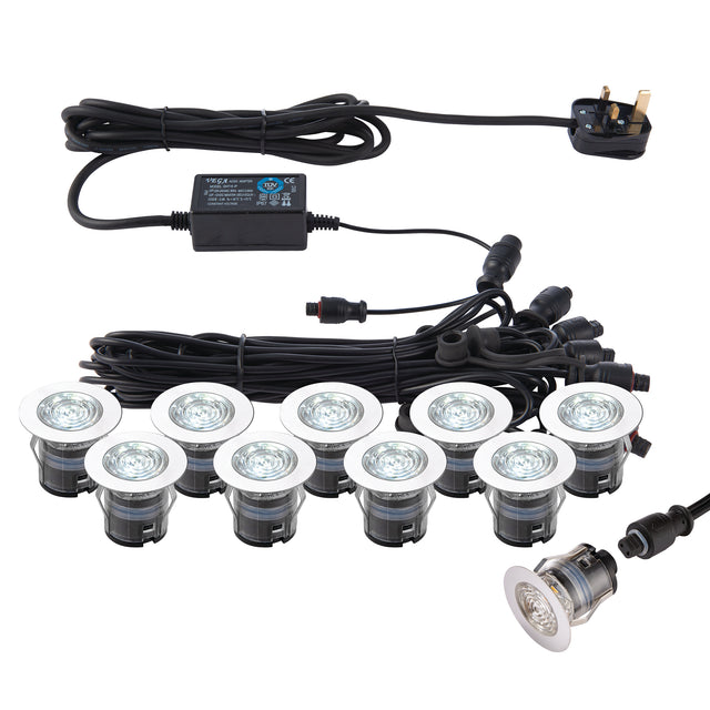 IkonPRO CCT 6500K/Blue 35mm kit IP67 0.75W cct