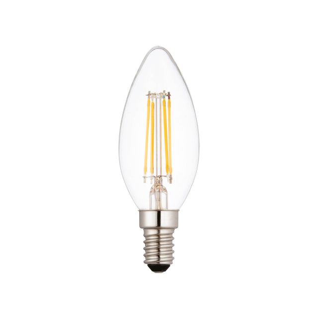 E14 LED FILAMENT CANDLE 4.5W | 470LM | 104LM/W | 2700K | Dimmable