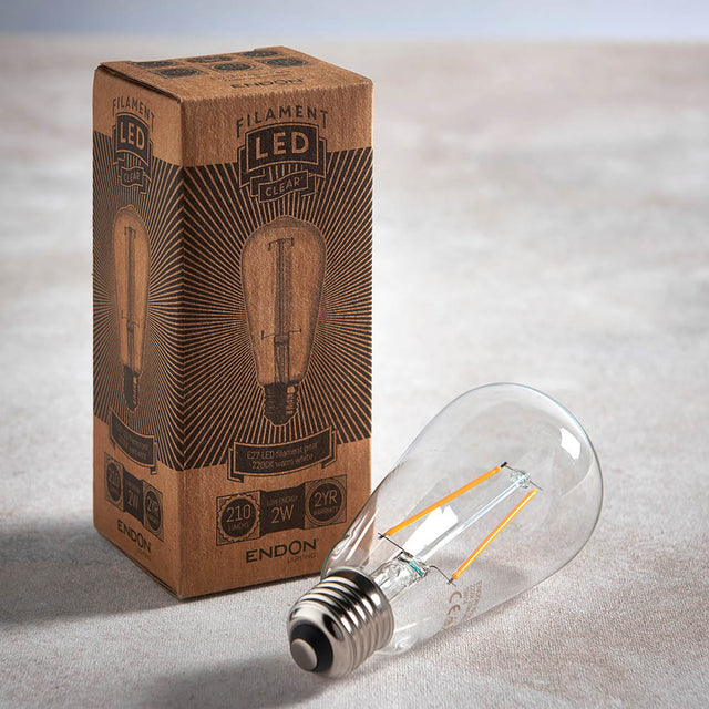E27 LED filament pear