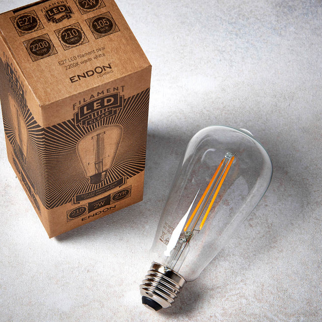 E27 LED filament pear