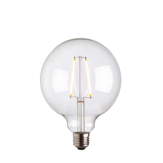 E27 LED filament globe 125mm dia