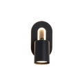 San Diego Wall Light, Matt Black Metal