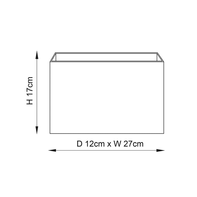 Rectangular 27cm