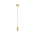 Suspension Cable - Knurled Gold Metal & Gold Braided Cable