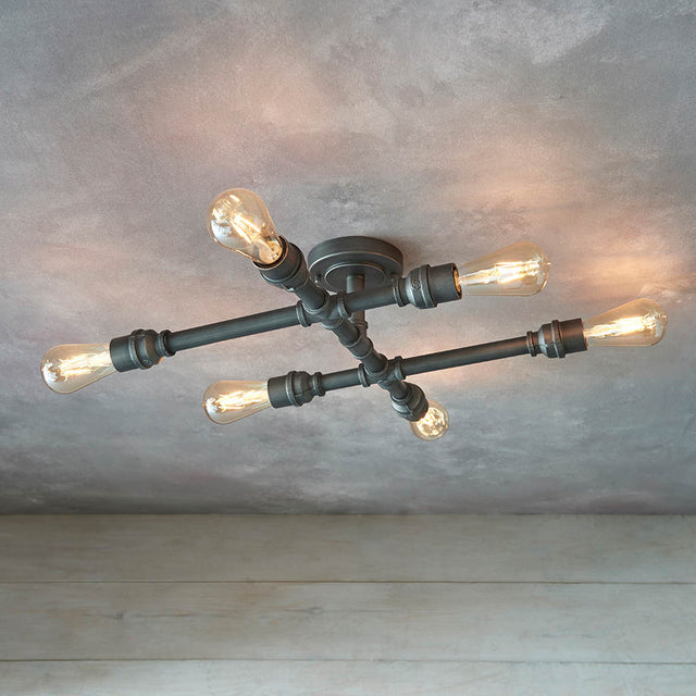 Pipe 6lt semi flush