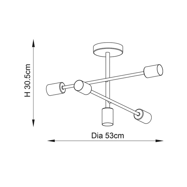 Studio 5lt semi flush