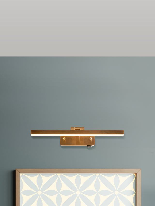 Corfu Picture Light - Satin Brass Metal