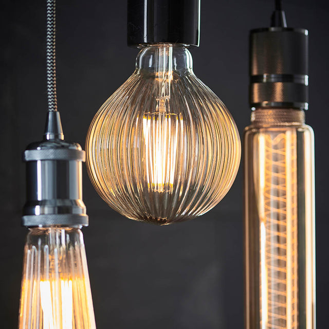 Ribb E27 LED filament 125mm dia