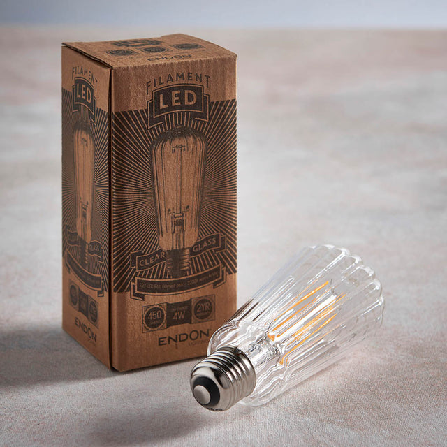 Ribb Pear E27 LED filament