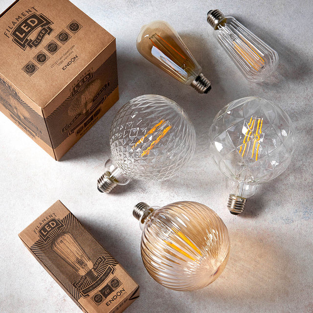 Ribb Pear E27 LED filament
