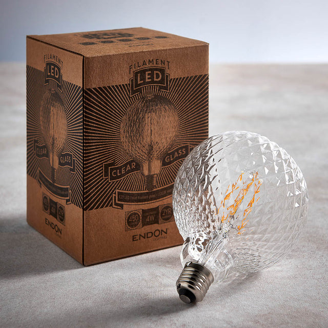 Facet E27 LED Filament 125mm dia