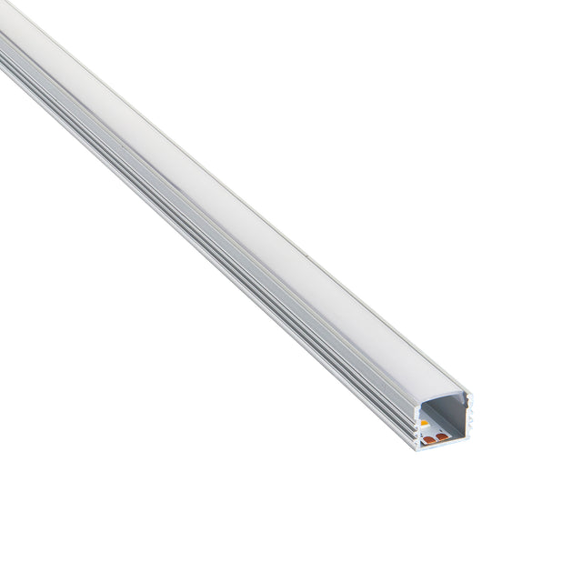 Rigel Surface 2m Aluminium Profile/Extrusion Silver