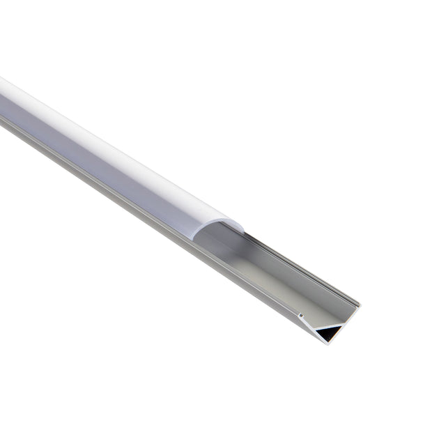 Rigel Corner 2m Aluminium Profile/Extrusion Silver