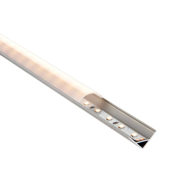 Rigel Corner 2m Aluminium Profile/Extrusion Silver