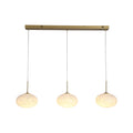 Confetti LED Bar Pendant - Gold Metal & Confetti Glass