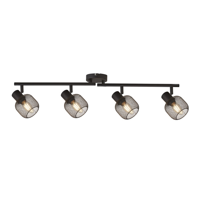 Meshy 4Lt Cage Bar Spotlight - Black Metal
