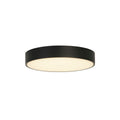 Palma LED Flush, Black Polycarbonate with White Diffuser