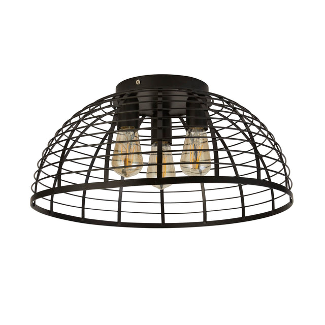 Vision Cage 3Lt Flush - Matt Black Metal