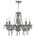 Marie Therese 5Lt Pendant - Smoked Grey Glass