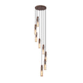 Sweden II 8Lt Multi Drop - Mocha Metal & Amber Glass