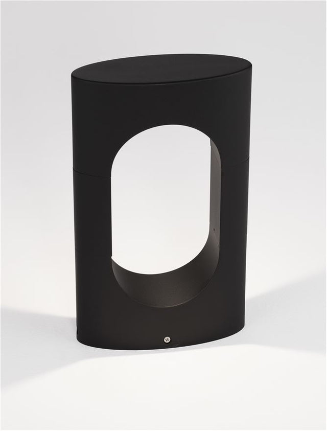 PORTAL Black Aluminium & Acrylic LED 13.5 Watt 890Lm 3000K 220-240 Volt Beam Angle 296º IP54 L: 17.8 W: 6.9 H: 30 cm