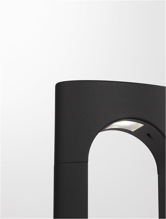 PORTAL Black Aluminium & Acrylic LED 13.5 Watt 890Lm 3000K 220-240 Volt Beam Angle 296º IP54 L: 17.8 W: 6.9 H: 30 cm