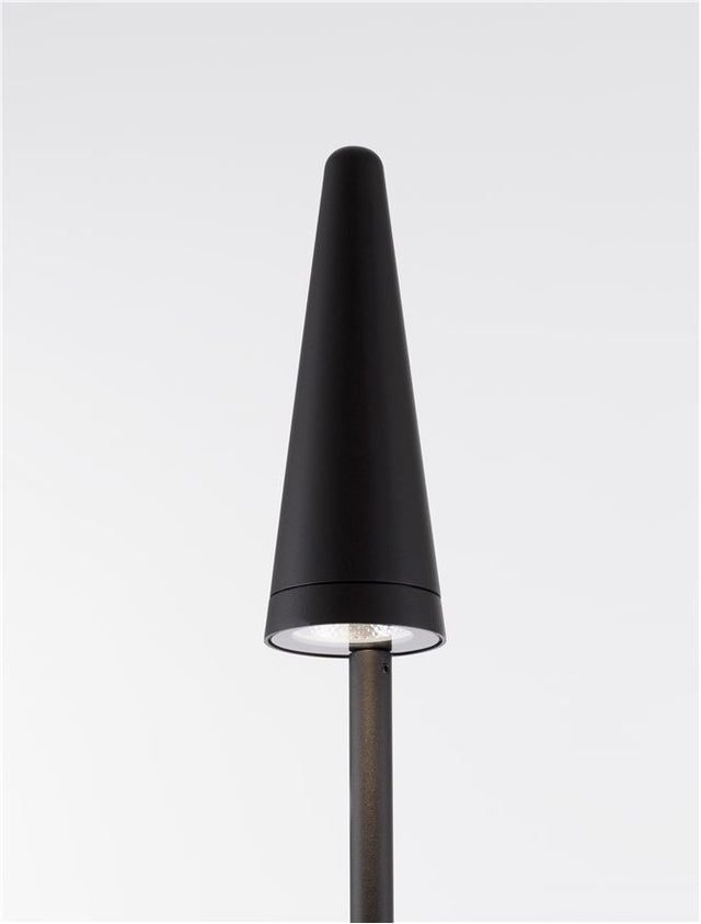 MABEL Black Aluminium & Clear Glass LED 8.5 Watt 590Lm 3000K 220-240 Volt Beam Angle 36º IP54 Cable Length: 64 cm D: 7.8 W: 7.8 H: 150 cm